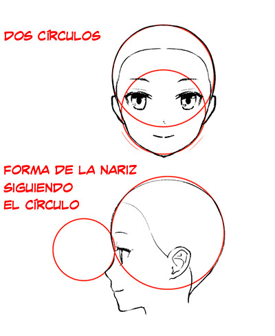 Como dibujar el rostro femenino estilo Manga