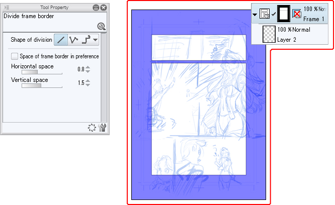 How to make a basic frame border 2 [Manga borders/frames #2] by ...