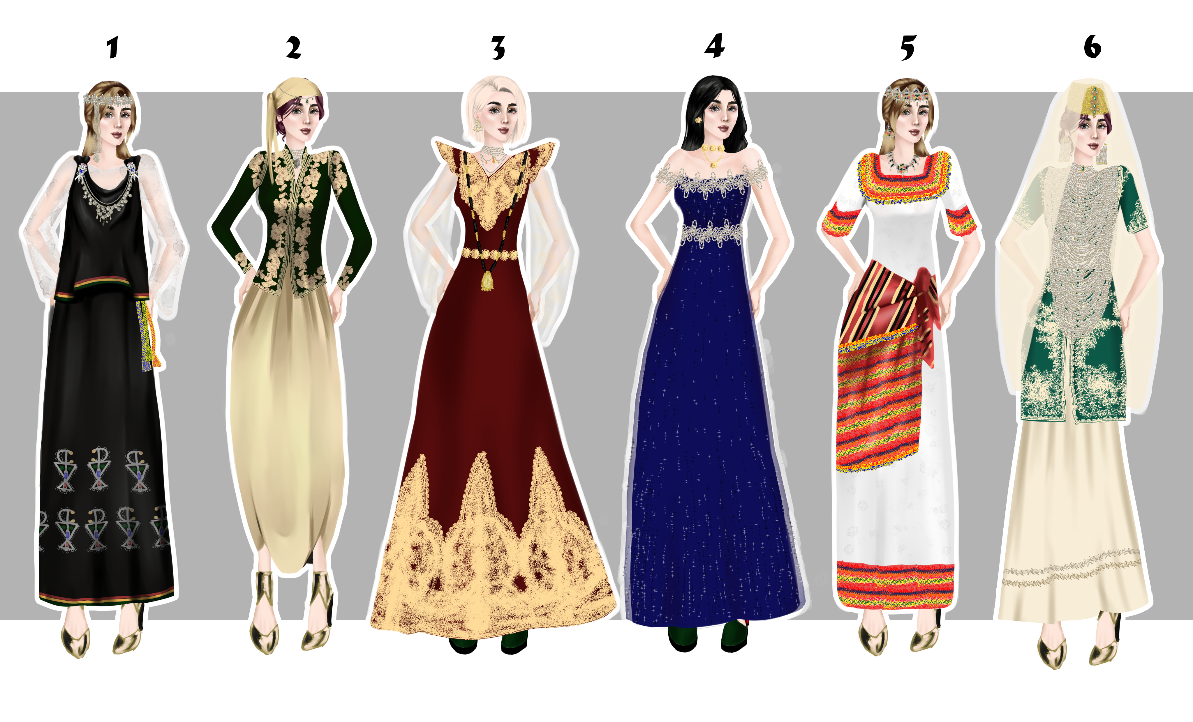 Fashion design: Modernization of Algerian folk clothing! by Mira22