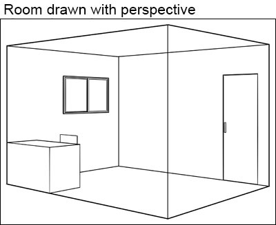 Room Perspective Drawing - How To Draw A Room Perspective Step By Step