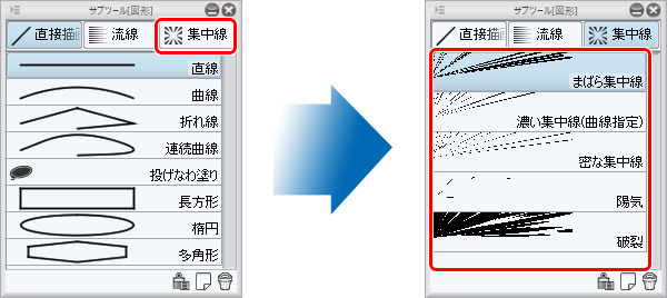 集中線ツールの使い方基本編 図形 効果線 3 By Clipstudioofficial Clip Studio Tips