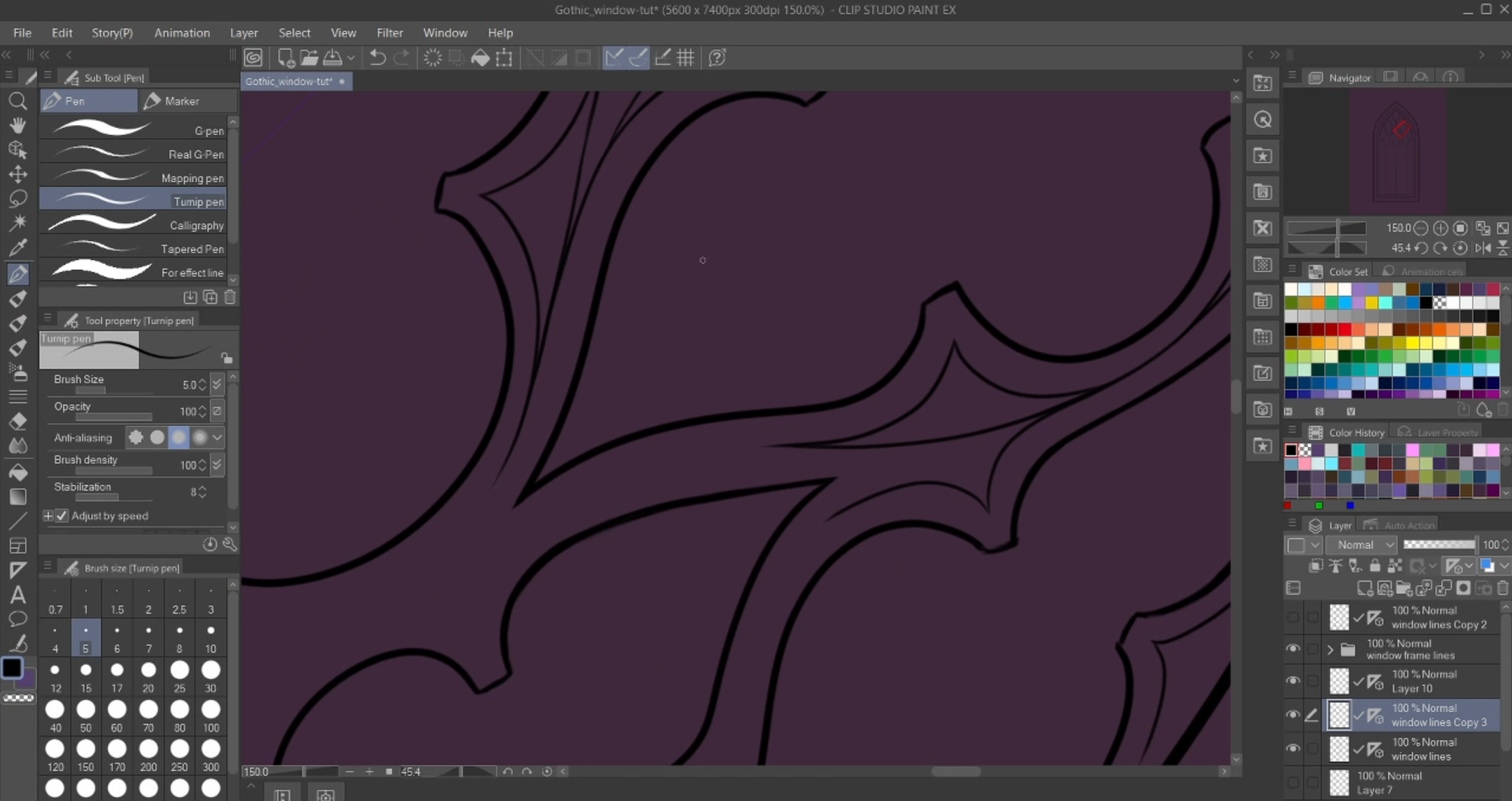ゴシック様式の大聖堂の窓の描き方 By Invertsilhouette Clip Studio Tips