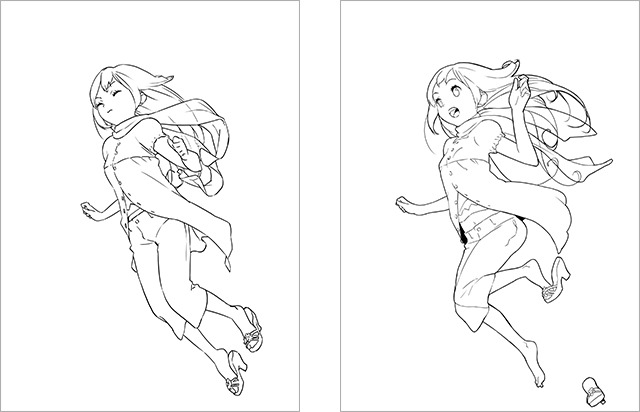 Inbetweening Animation “How to create moving illustrations #3” by 