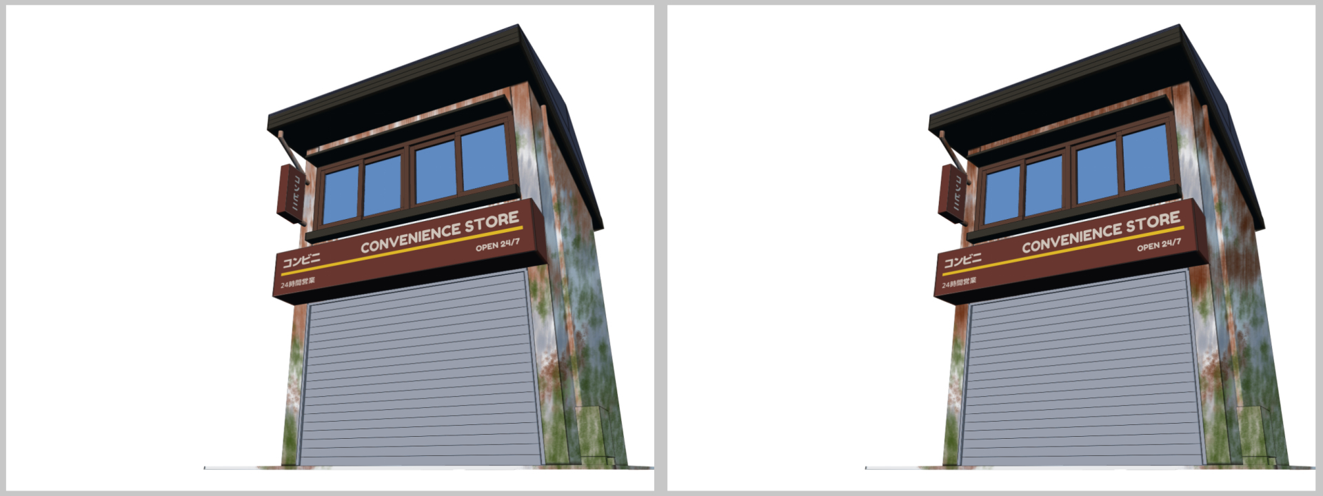 3dプリミティブを使用した放棄されたコンビニの図解 By Dreamscapemoire Clip Studio Tips
