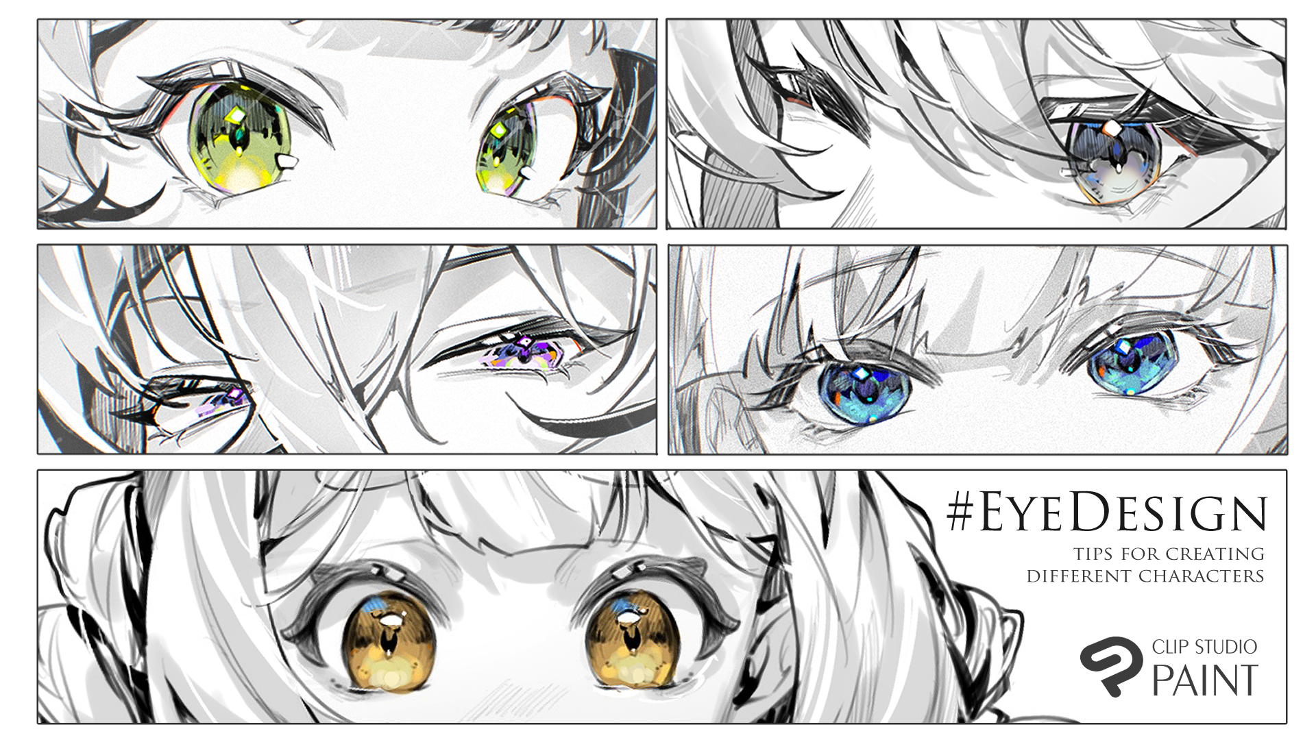 How to Draw Manga Eyes! Step by Step, Slow Tutorial for Beginners