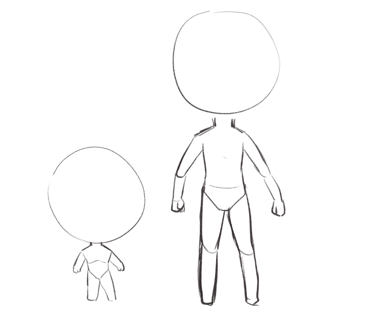 How to Draw Chibi - Boy or Girl From One Chibi Body Base