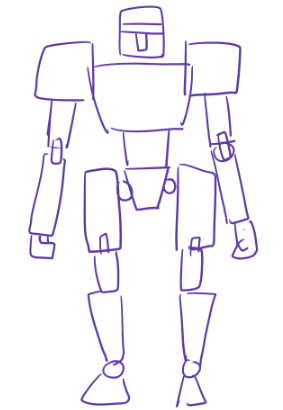 cool simple robot drawings