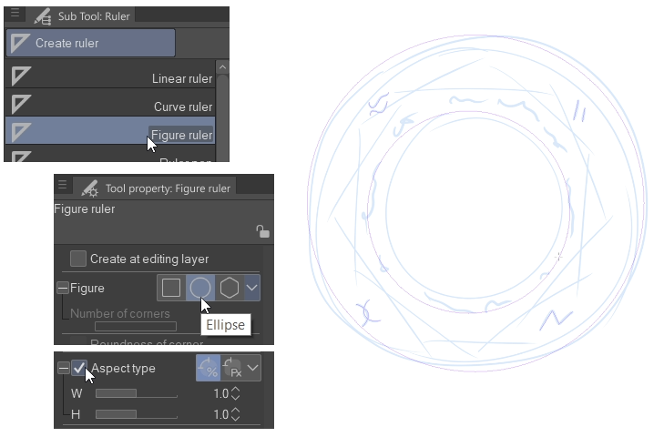 CLIP STUDIOの定規ツールで魔法をかけよう!! by viciaia - お