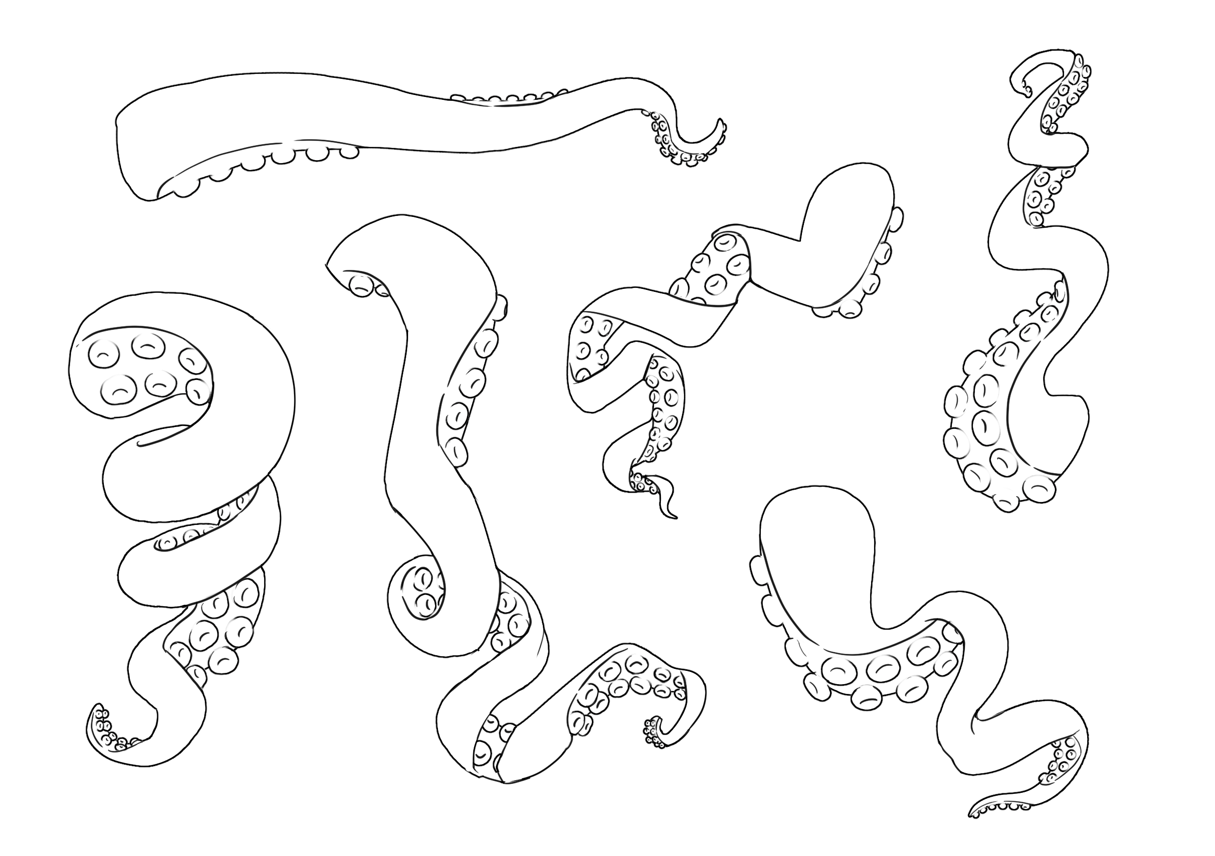 Tentacles Drawing