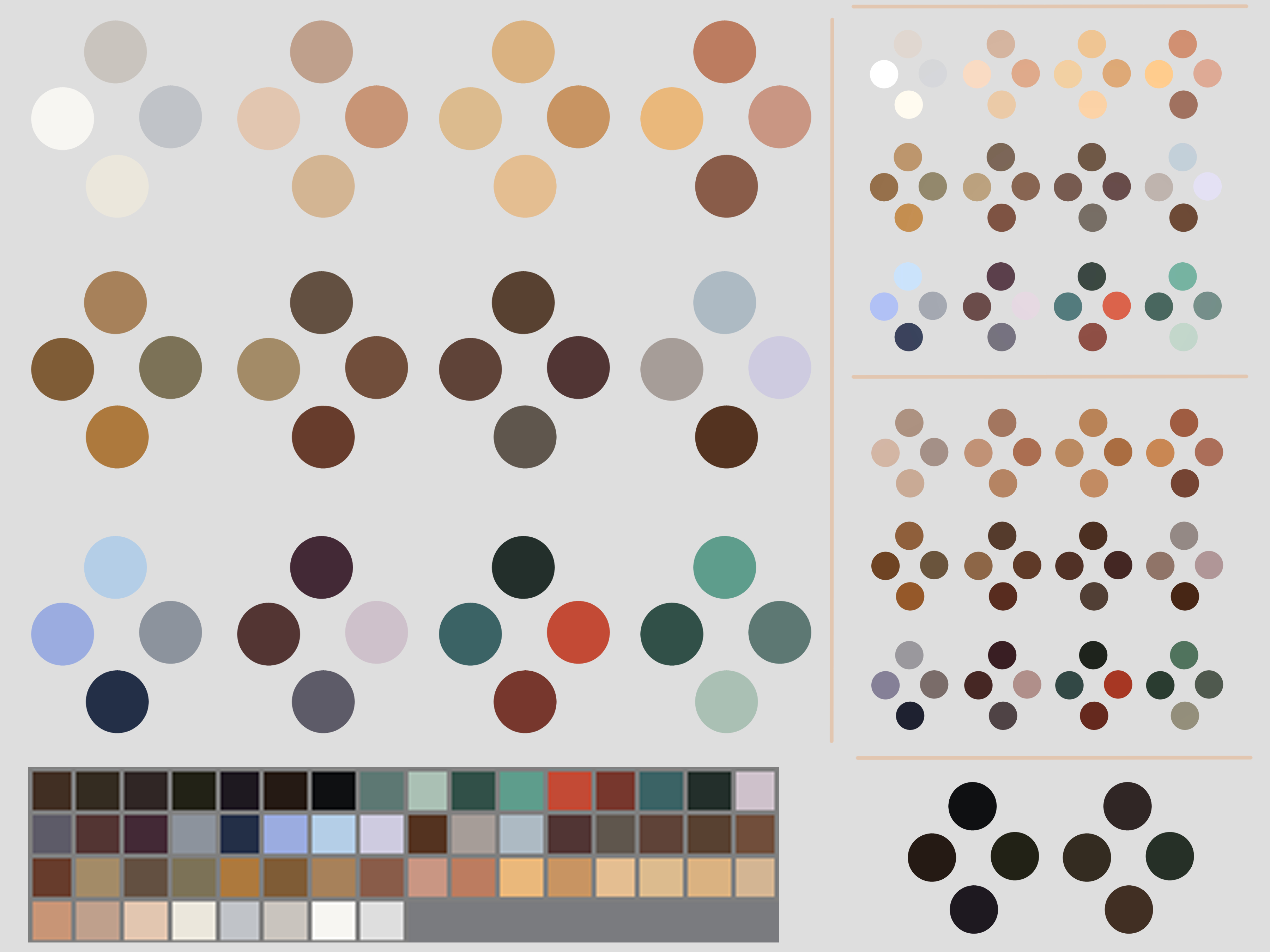 anime eye color palette