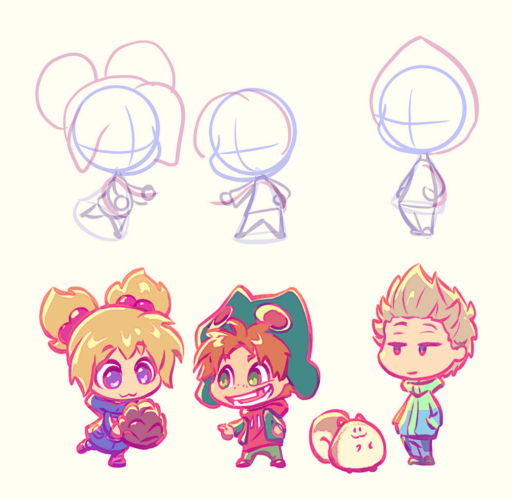 コミックス＆イラストで⭐生き生きとしたちびキャラクターを簡単に描