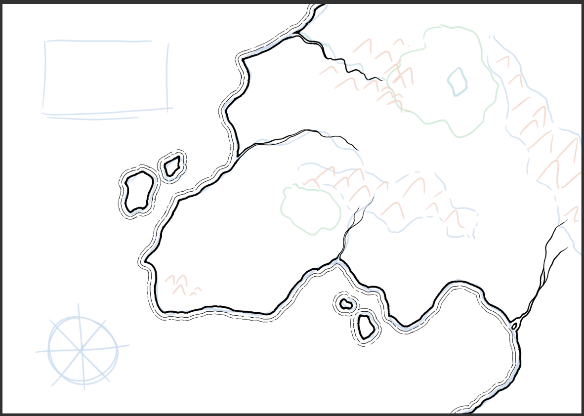 ファンタジーマップの作成 幻想的な地図作成 1 By Monicang Clip Studio Tips