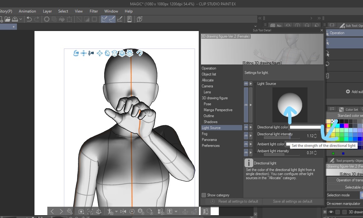 Clip studio paint 3d lighting sales