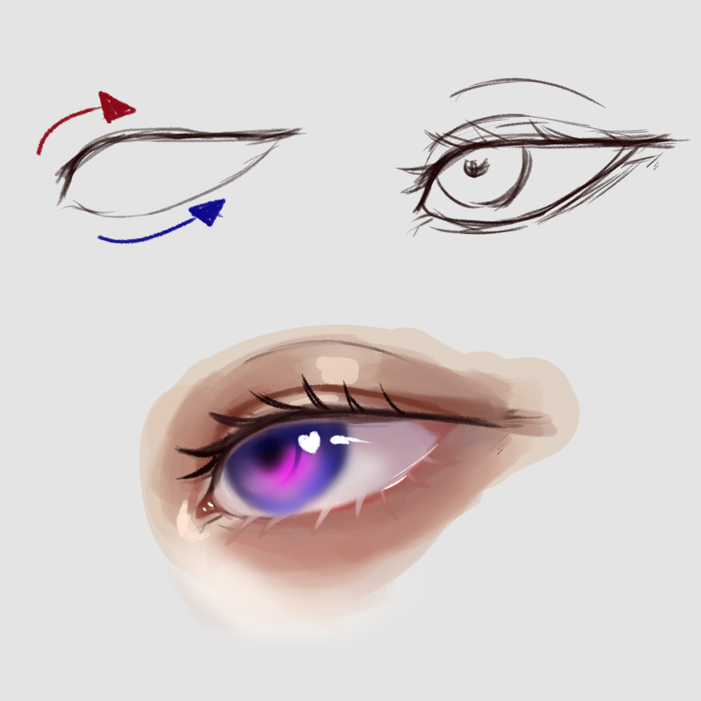 How to draw animes eyes closed  Simple Drawing Ideas 