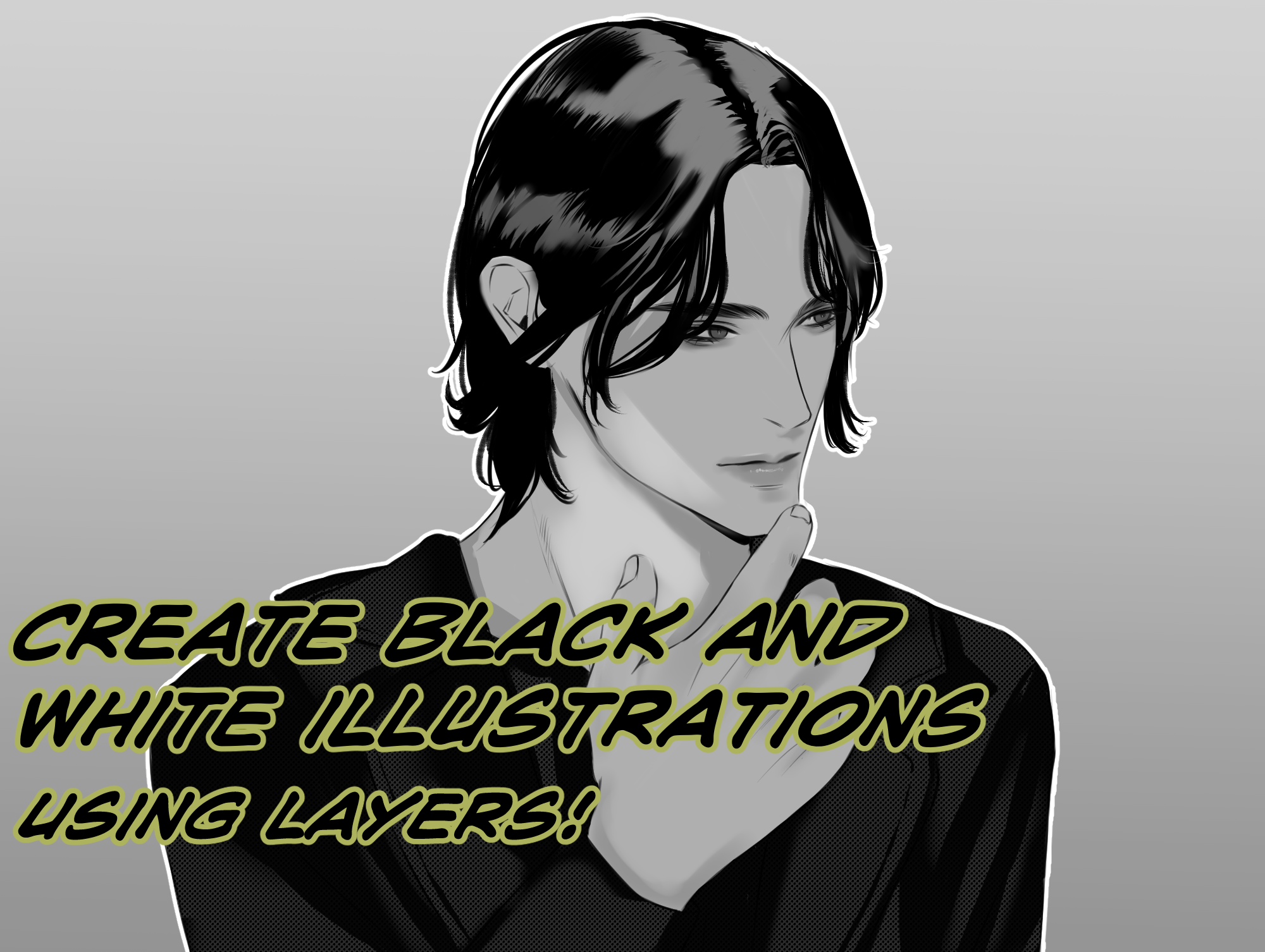レイヤーを使って白黒イラストを作ろう 今月のチュートリアル 1 By Roushaoqing Clip Studio Tips