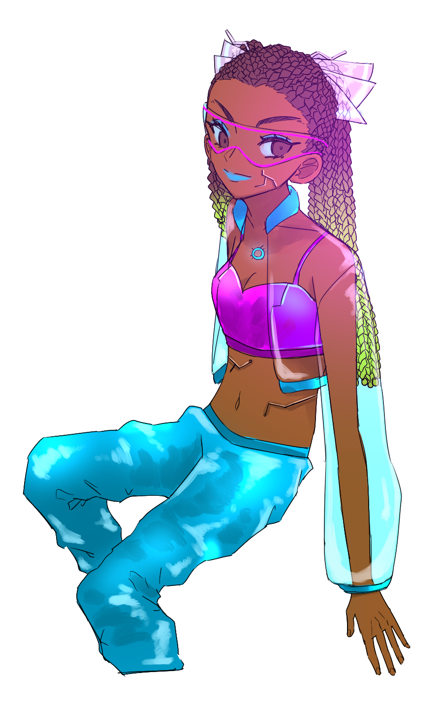 サイバーパンクキャラクターの作成 サイバーパンク 1 By Nonnoe Clip Studio Tips