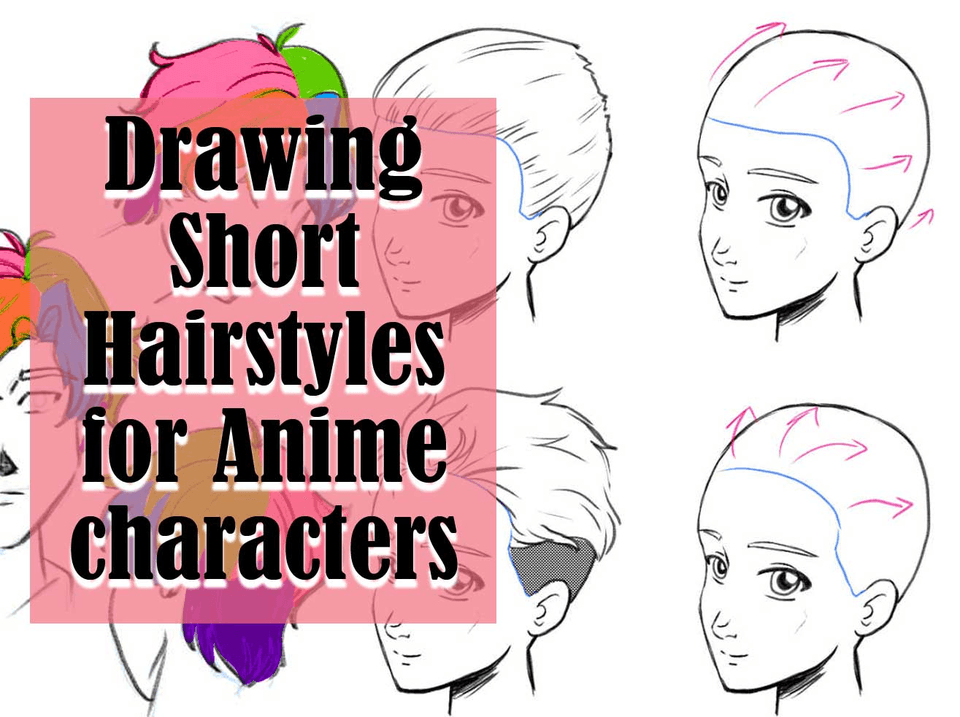 Mini tutorial: How to draw female manga/ anime hair 