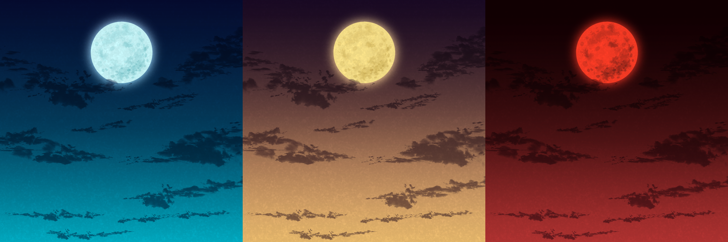 How To Draw The Moonlit Night Using The Gradation Tool By Kawashita Clip Studio Tips