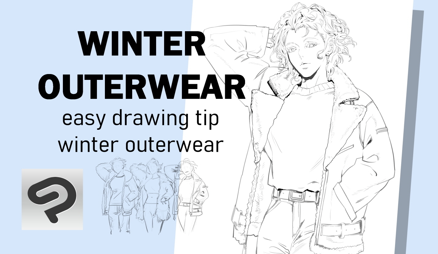 Tips on how to draw winter fashion easily “fashion drawing tips #1