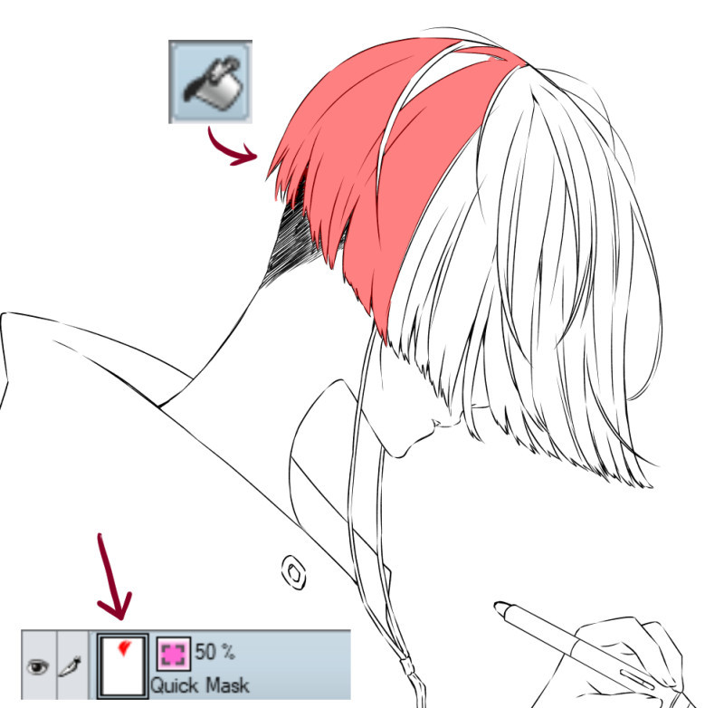 選択を高速化するコツ クイックマスク テクニックと効果 2 By Inmar Clip Studio Tips