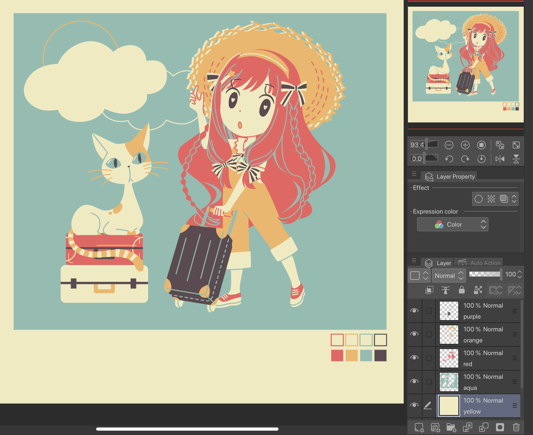 Clip Studio Paintを使用したビンテージプリントスタイル By Meomeongungu Clip Studio Tips