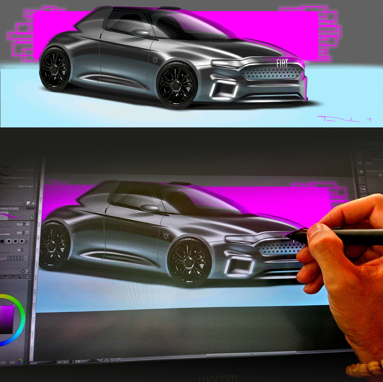 カーデザインビデオチュートリアル 車のデザイン 6 By Xaman Design Clip Studio Tips