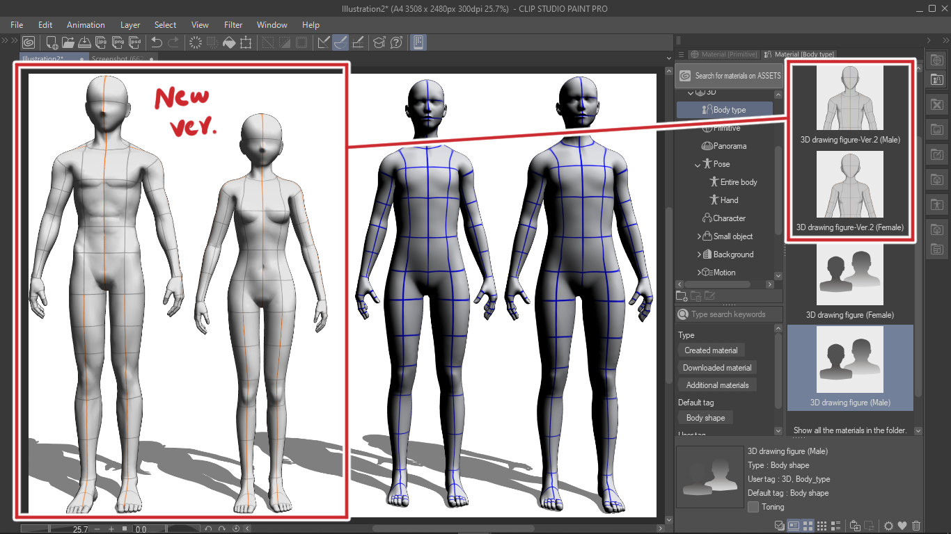 BEGINNER GUIDE TO 3D MODELS IN CLIP STUDIO by Cyfuko Make better