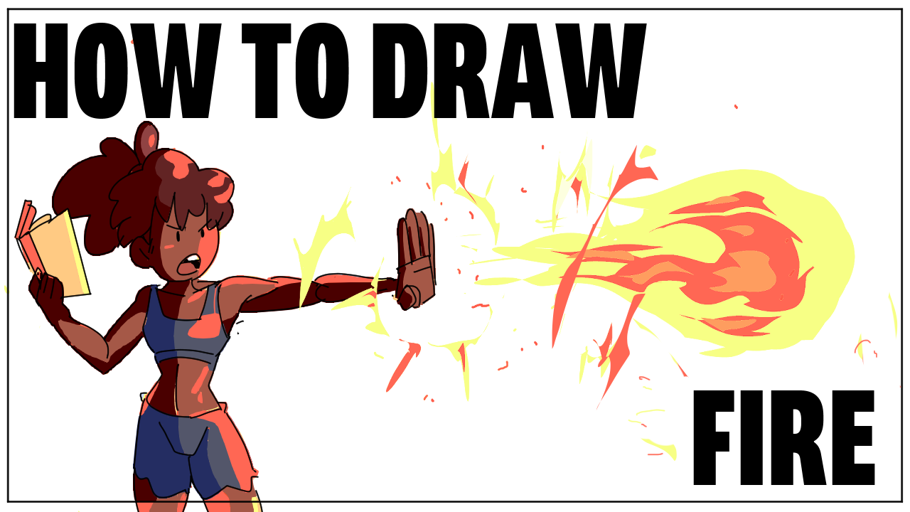 3 WAYS TO DRAW AND PAINT FIRE! 