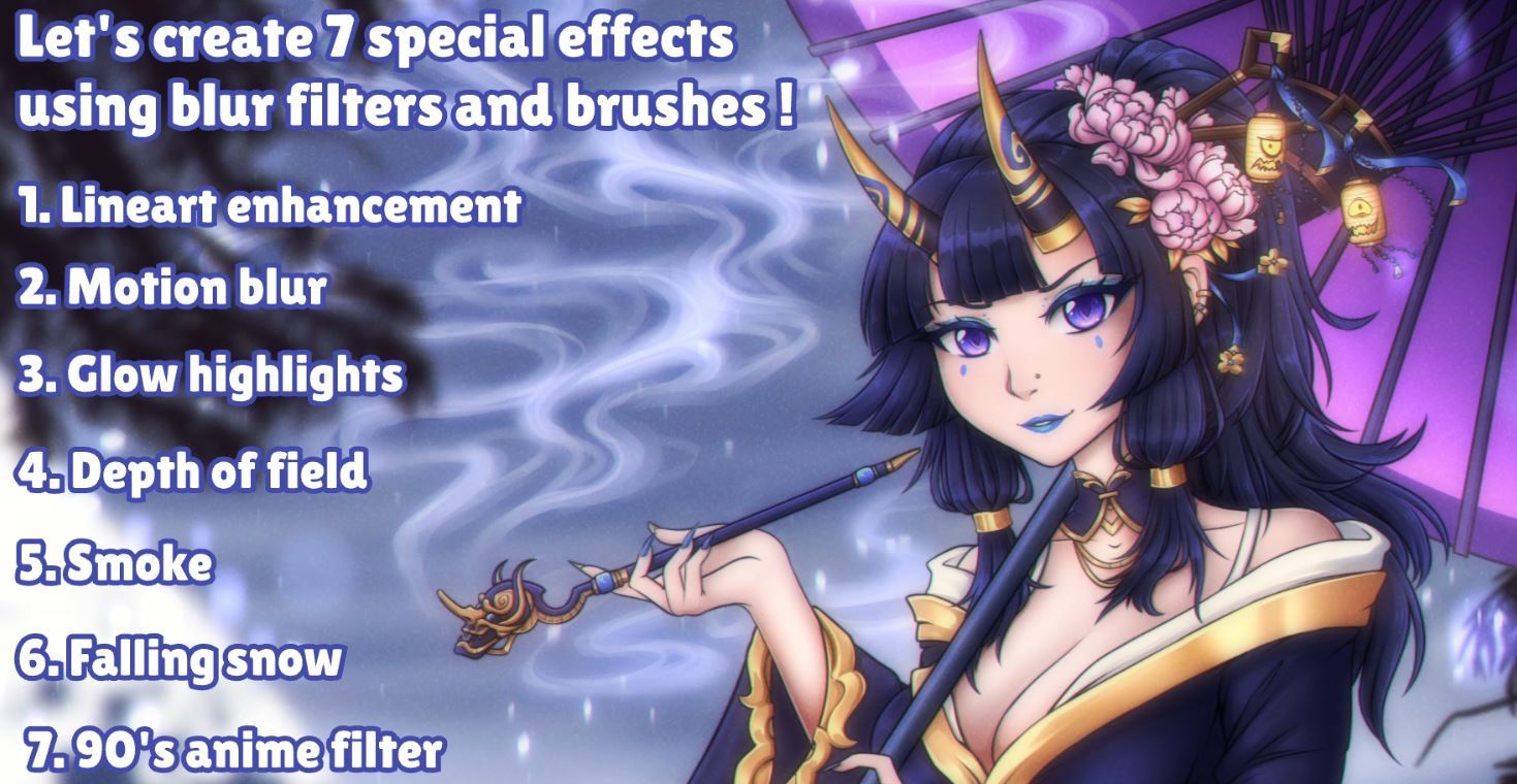 ぼかしでイラストを改善する方法 By Crimsycreates Clip Studio Tips