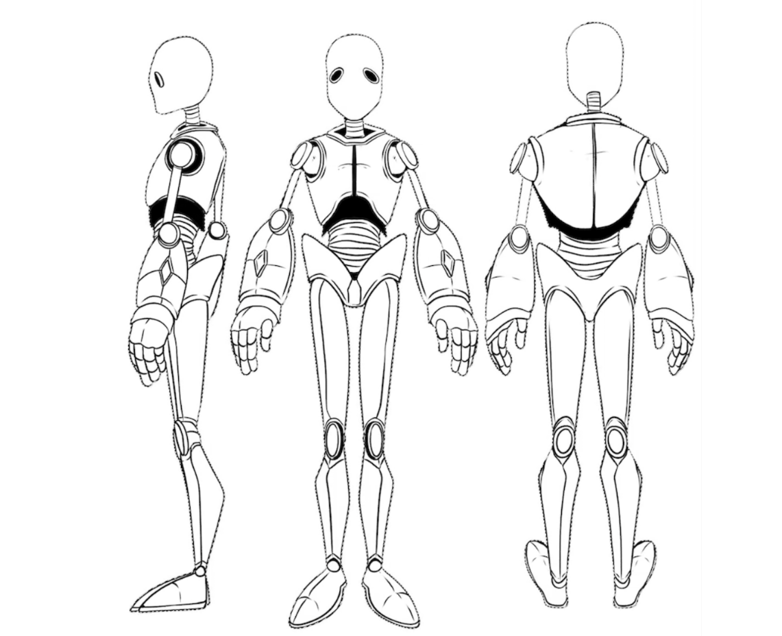 Comment dessiner un robot - Dessein de dessin