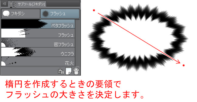 クリスタ 吹き出し