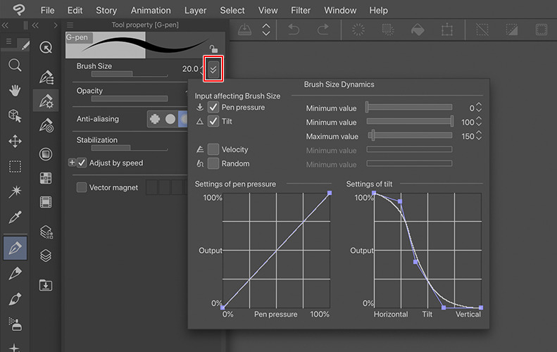 Tutustu 35+ imagen pen pressure clip studio paint abzlocal fi