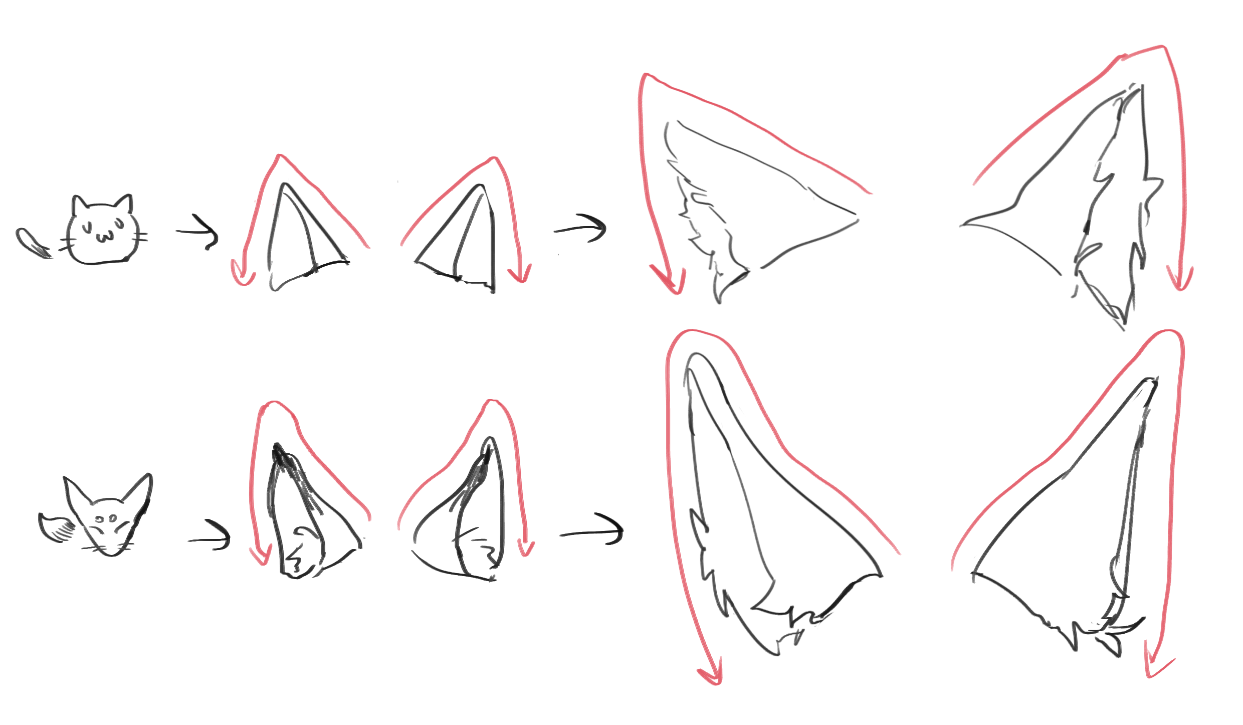 How To Draw Furry Ears » Grantfire