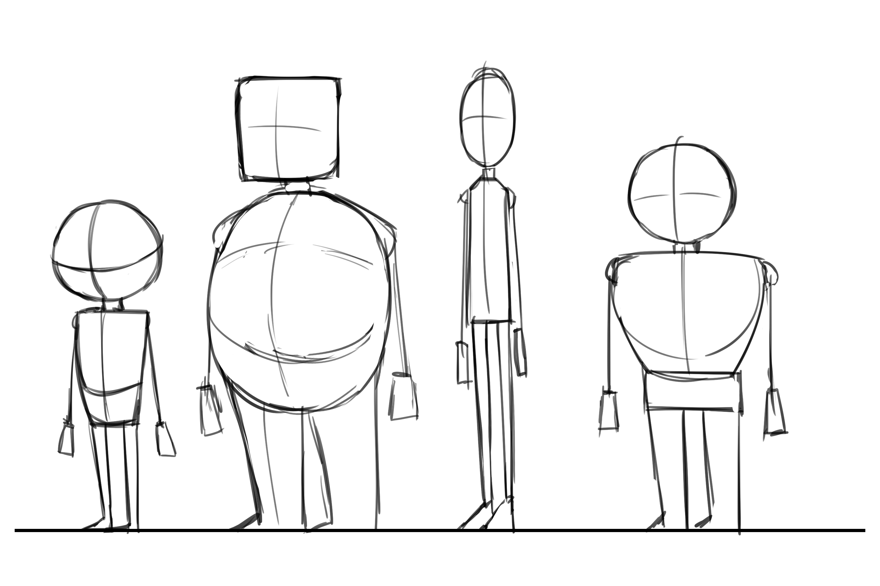 Model Sheet Character Template Drawing Insanalandia