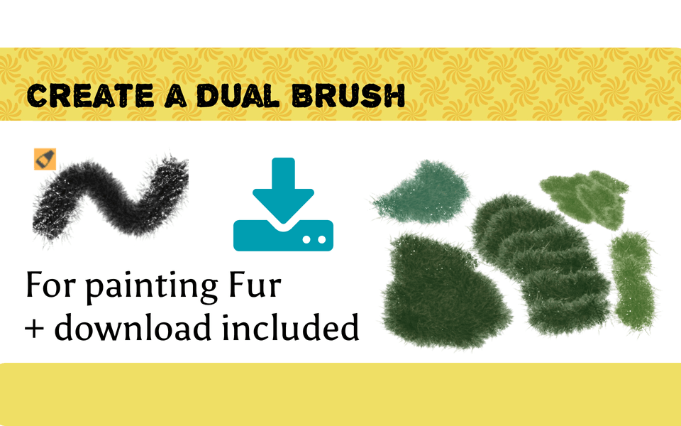 Dual Brush Create a Fur Brush from zero! “Dual Brushes in Clip Studio Paint 2” by eonovels