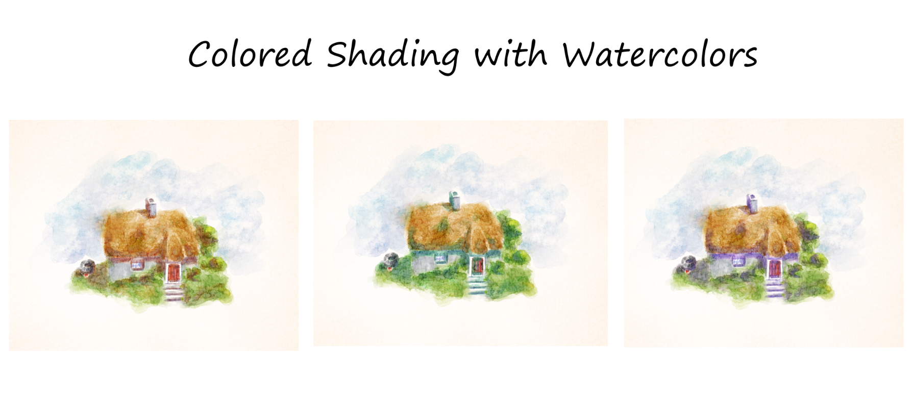 水彩画 「風音」 水彩風のイラストを簡単に作る方法 by N.Ahsan - お絵かきのコツ