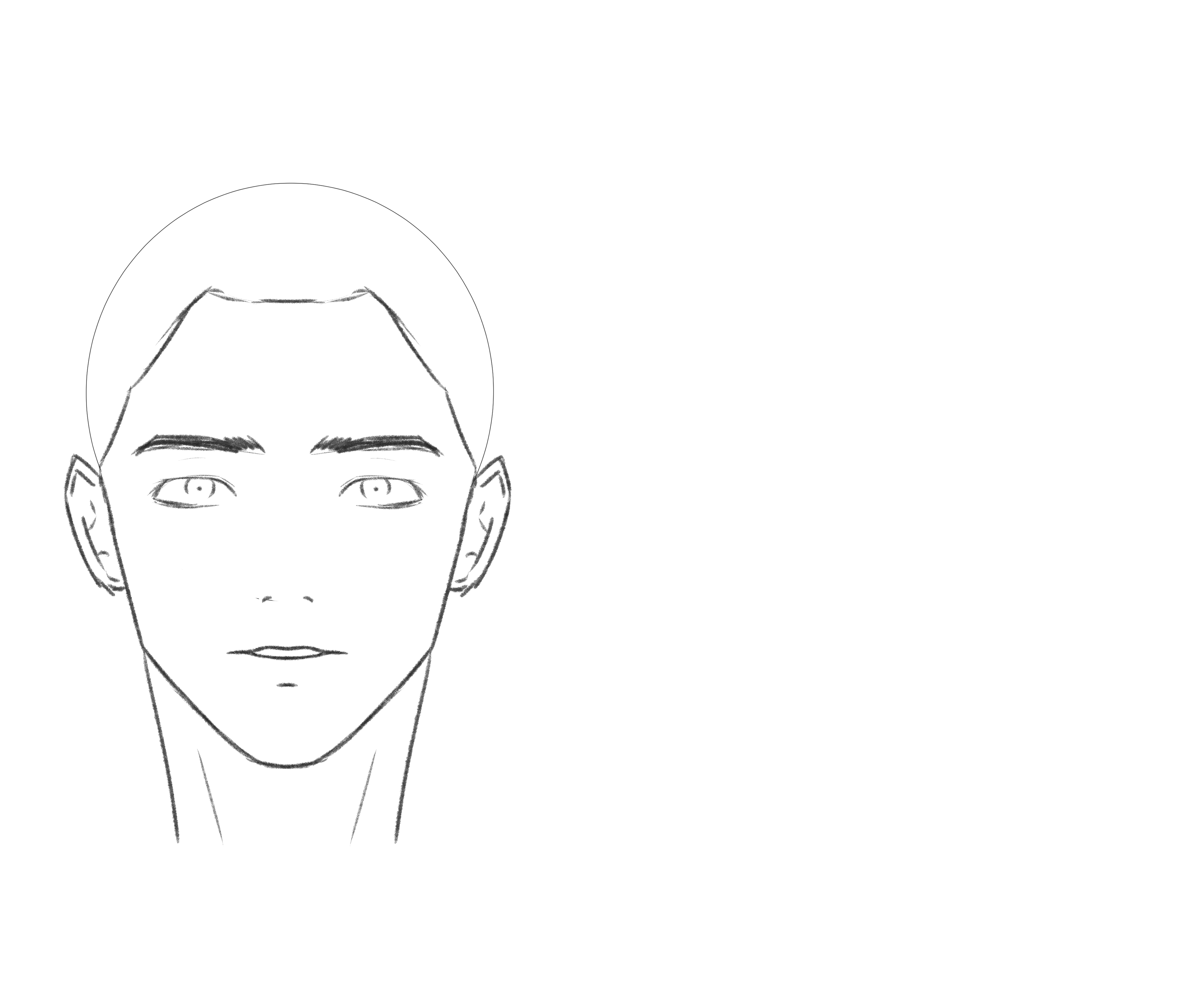 how to draw face