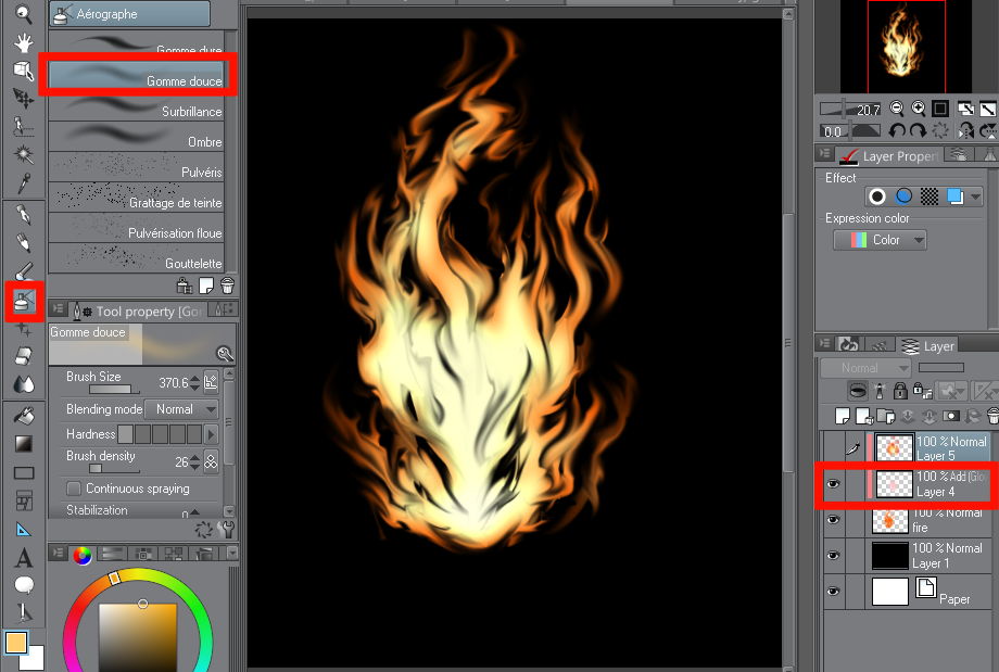 Clip Studio anime fire brush not working : r/ClipStudio