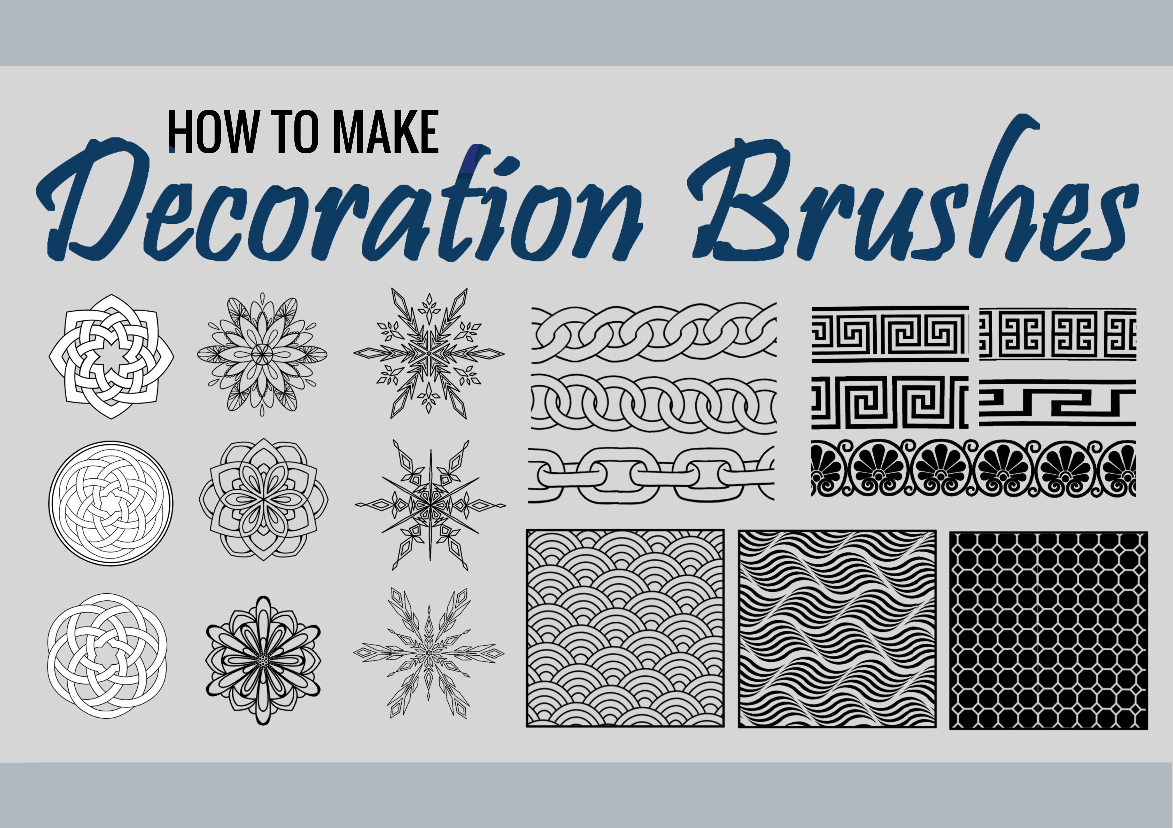 How To Make Decoration Brushes! “Tips of the month #1” by ChevisteyArt -  Make better art | CLIP STUDIO TIPS