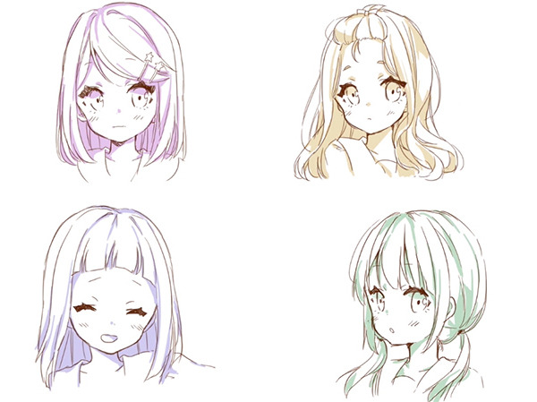 Get Hairstyles Drawing PNG