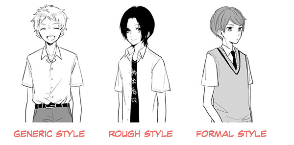 How to Draw a Manga Boy in School Uniform (Front View)