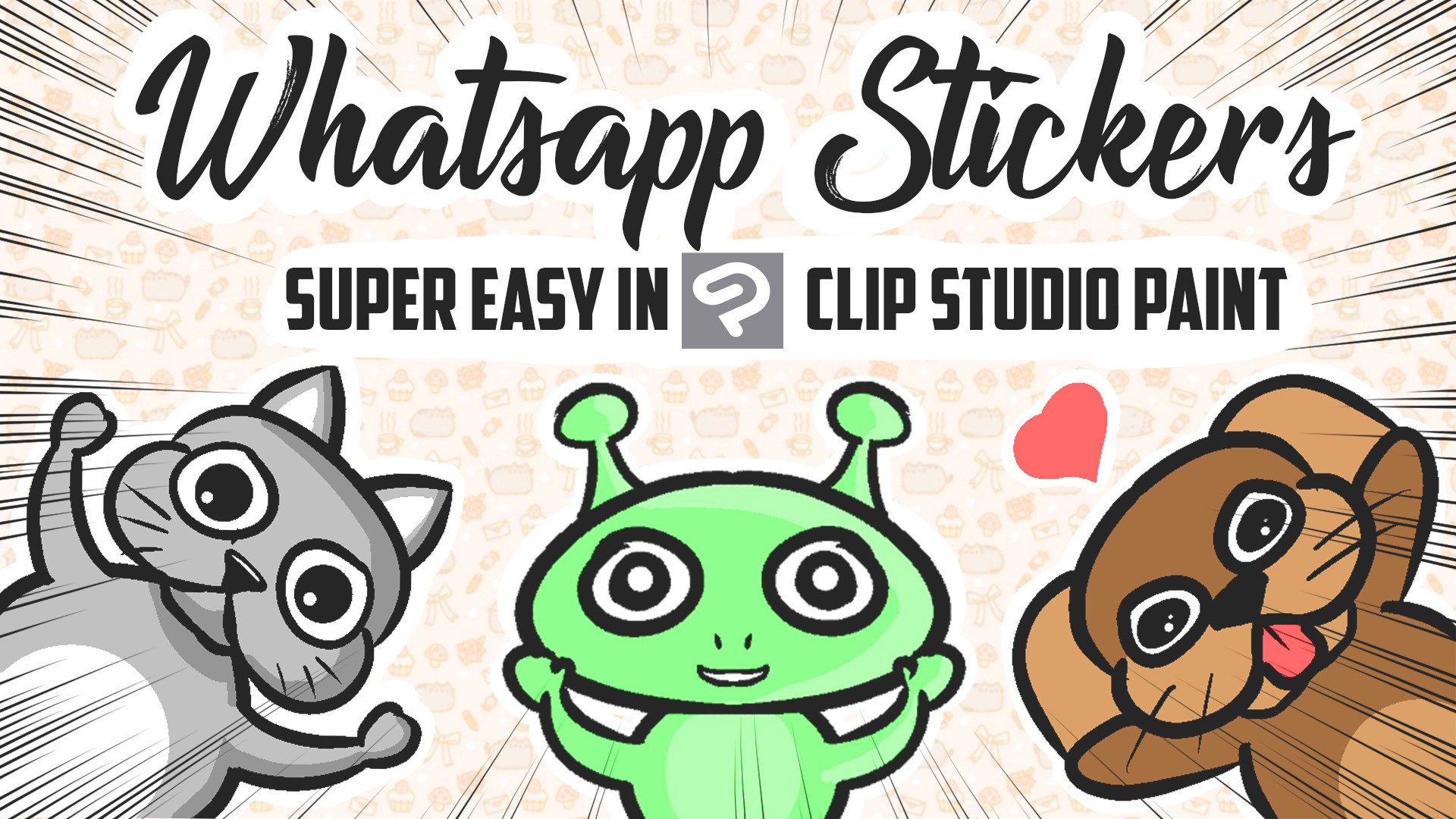 peddelen Autonomie de jouwe Whatsapp Stickers - Super Easy in Clip Studio Paint by RockoMoran - Make  better art | CLIP STUDIO TIPS