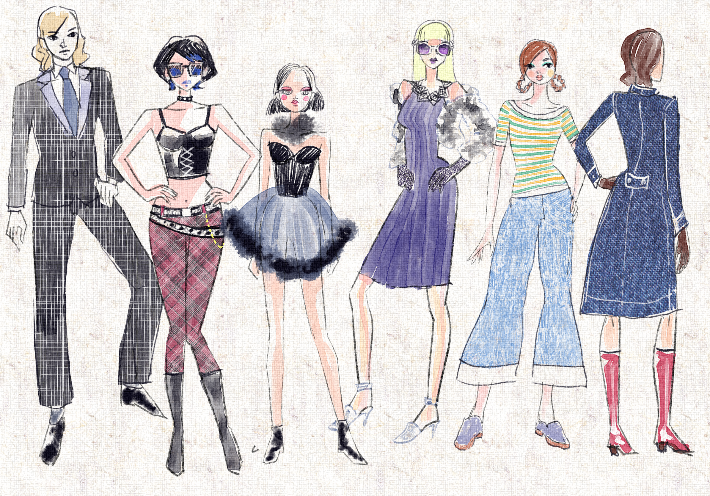 fashion sketches designs