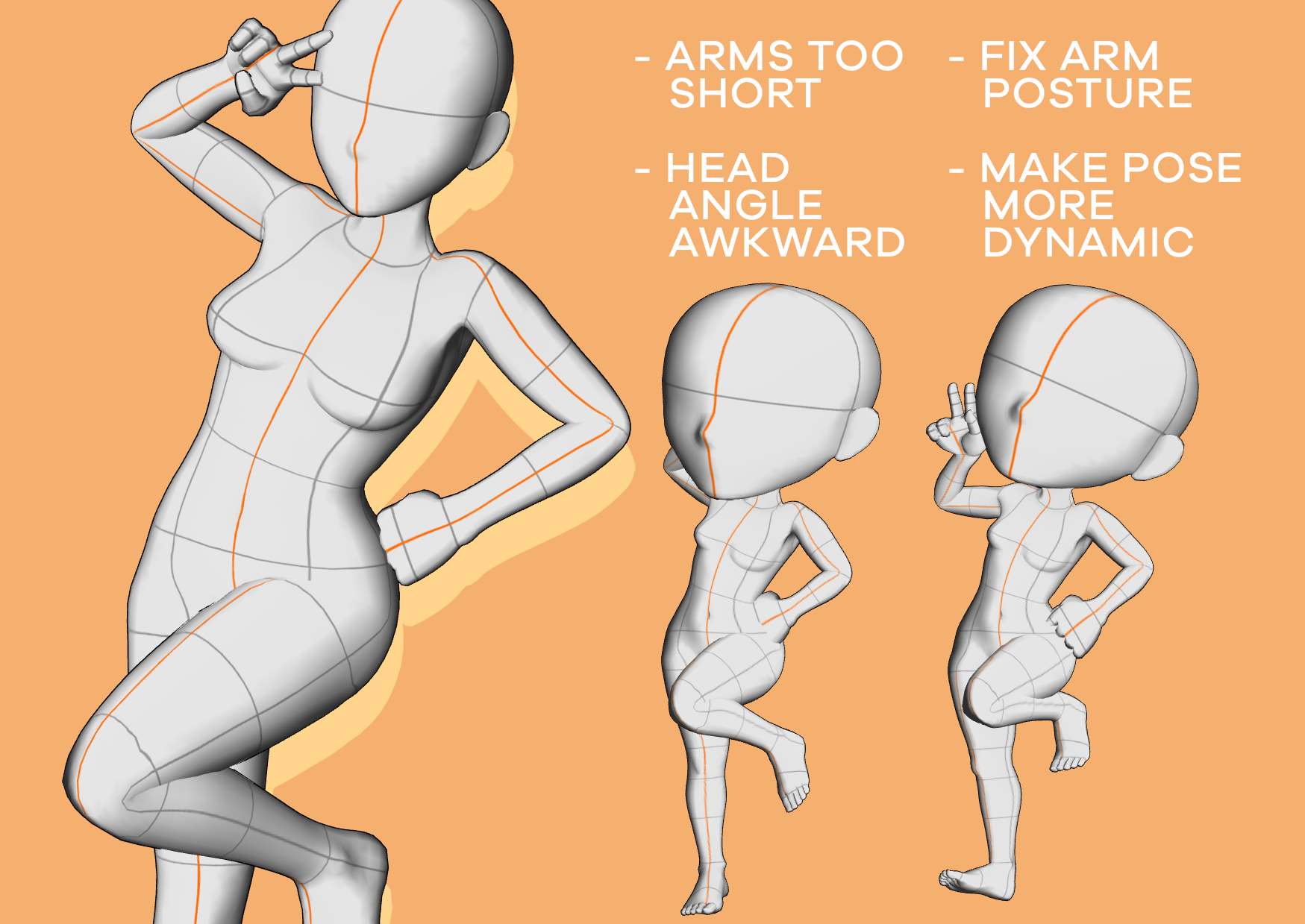 Tutorial】CHIBI POSES 