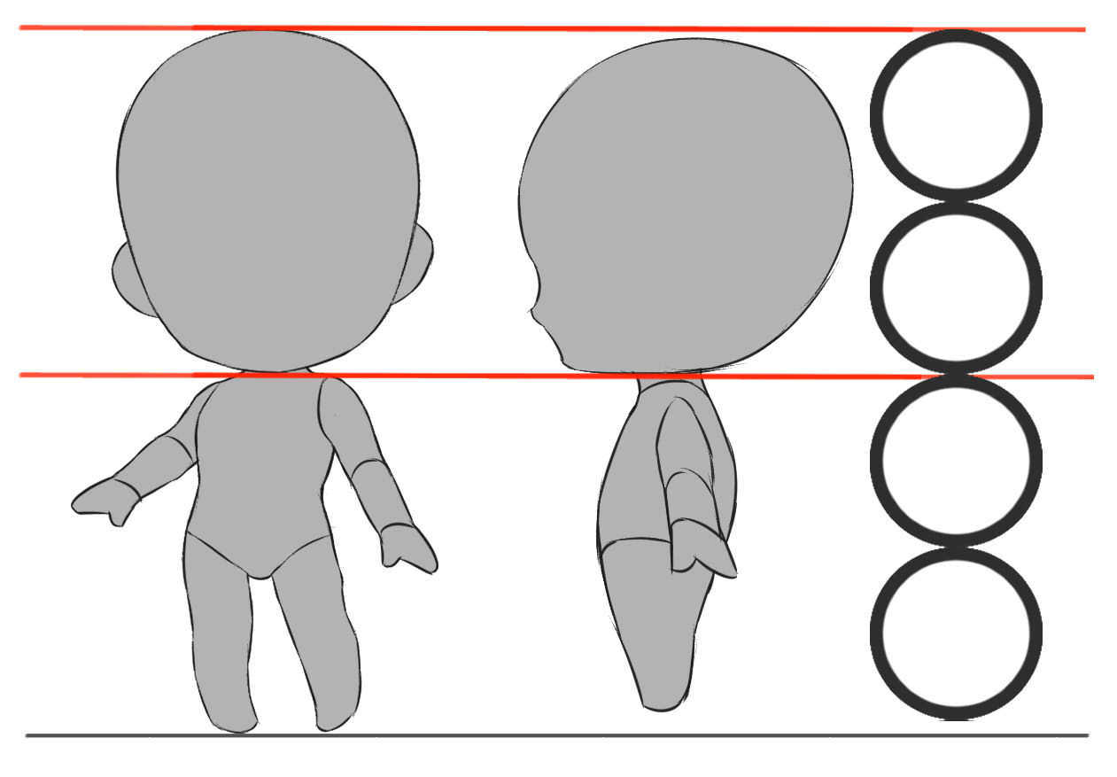 chibi body outline