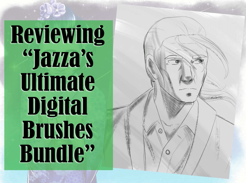 Reviewing Jazza's Ultimate Digital Brush Bundle by LizStaley Make