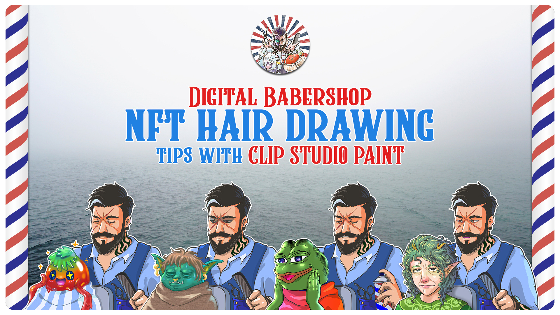 使用CSP繪製NFT頭髮的技巧by barberianft - 繪圖小技巧| CLIP STUDIO TIPS