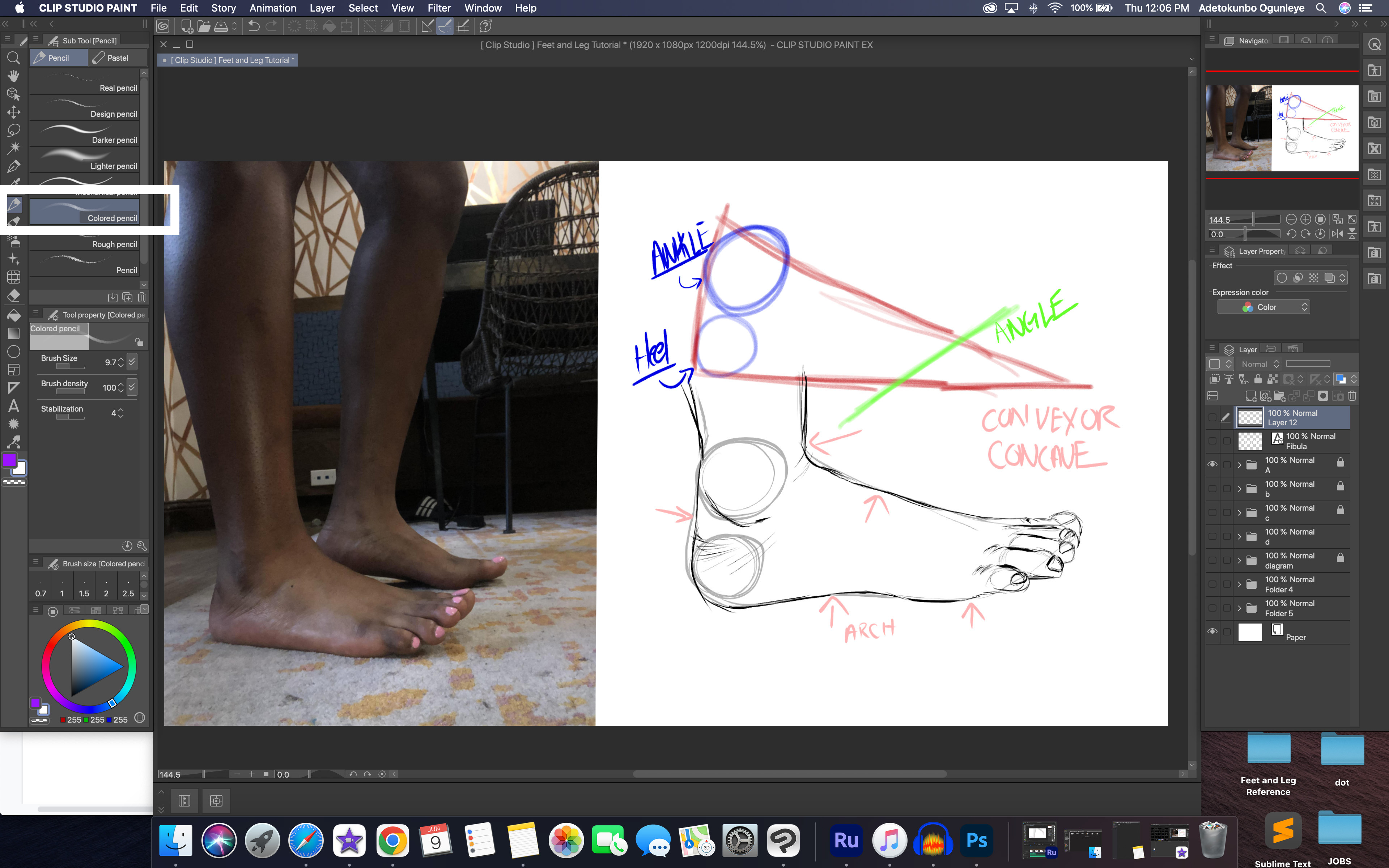 Clip Studio Paint] 腿部与脚部教程作者AlluringCalamity - 绘画技巧| CLIP STUDIO TIPS