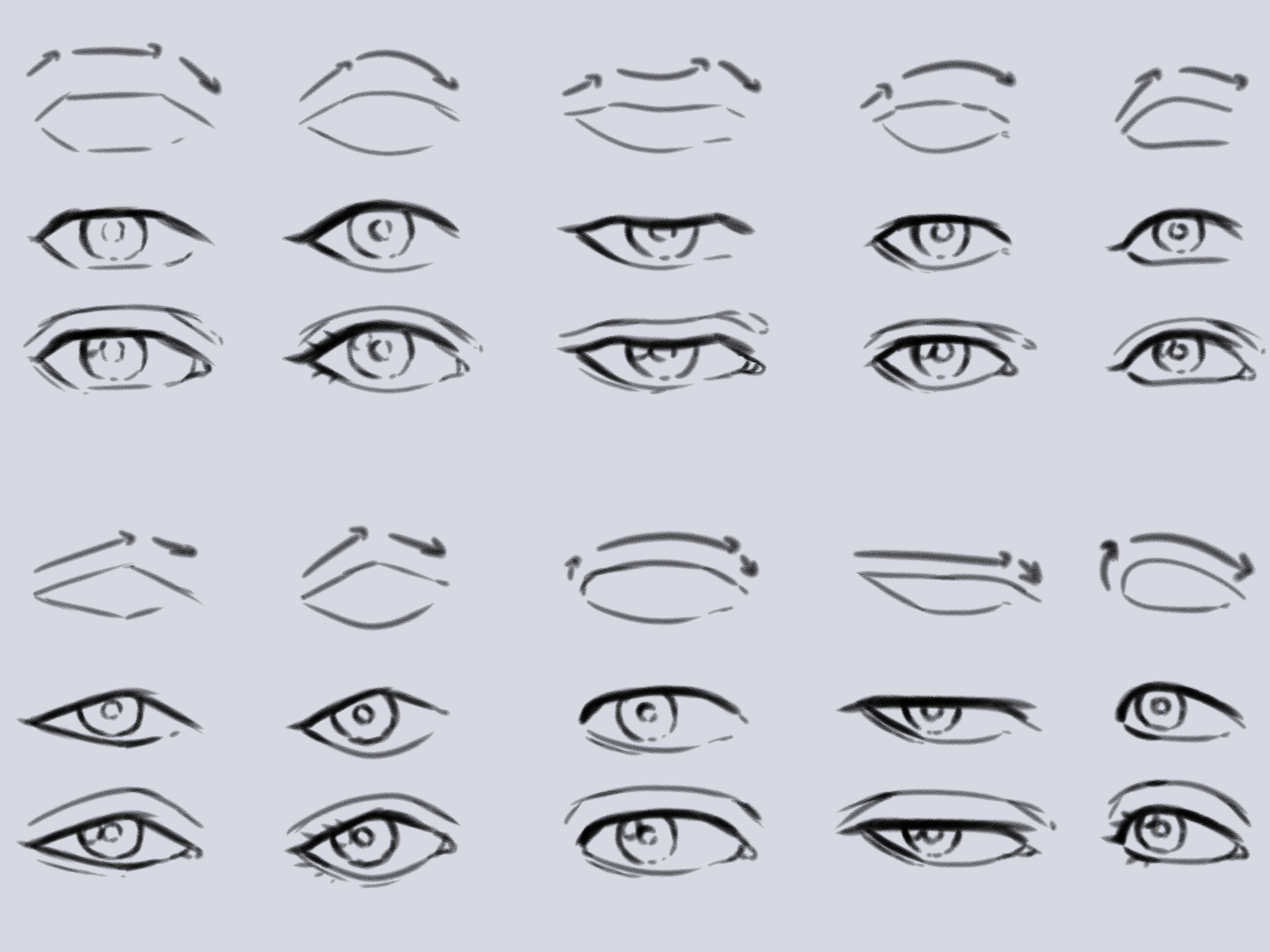 Drawing Realistic And Anime Style Eyes By Ecao Clip Studio Tips