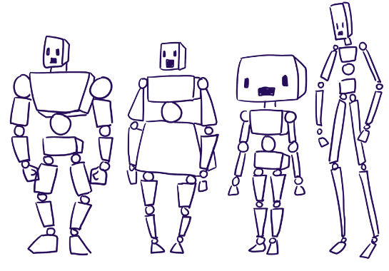 Designing a humanoid robot is easy with ruler tools by viciaia